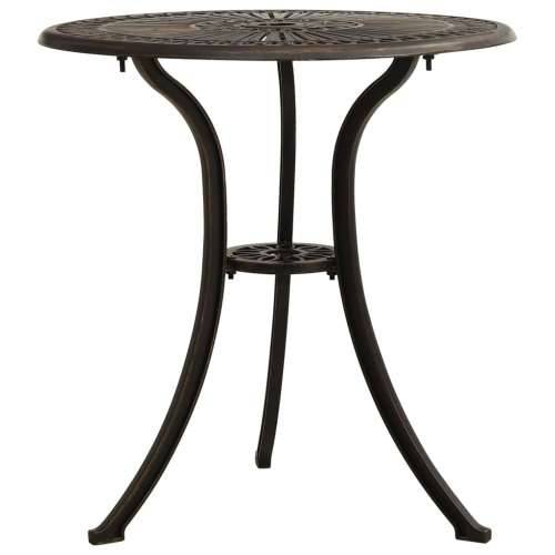 Vrtni stol brončani 62 x 62 x 65 cm od lijevanog aluminija Cijena
