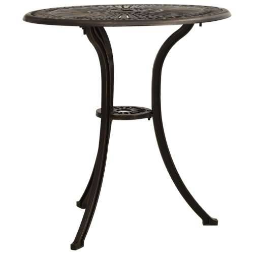Vrtni stol brončani 62 x 62 x 65 cm od lijevanog aluminija Cijena