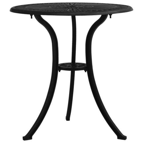 Vrtni stol crni 62 x 62 x 65 cm od lijevanog aluminija Cijena