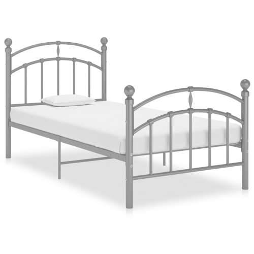 Okvir za krevet sivi metalni 90 x 200 cm - Siva 90 x 200 cm Cijena