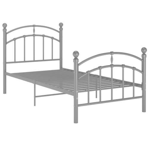 Okvir za krevet sivi metalni 100 x 200 cm - Siva 100 x 200 cm Cijena