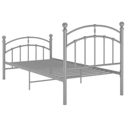 Okvir za krevet sivi metalni 100 x 200 cm - Siva 100 x 200 cm Cijena