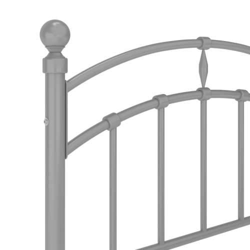 Okvir za krevet sivi metalni 100 x 200 cm - Siva 100 x 200 cm Cijena