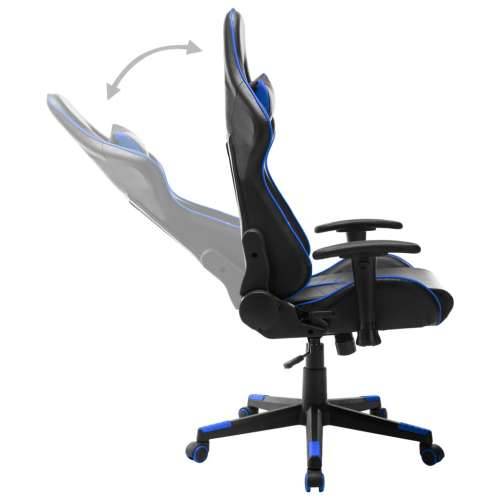 Igraća stolica od umjetne kože crno-plava Cijena