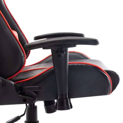 Igraća stolica od umjetne kože crno-crvena Cijena