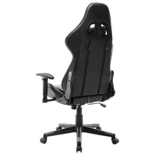 Igraća stolica od umjetne kože crno-siva Cijena