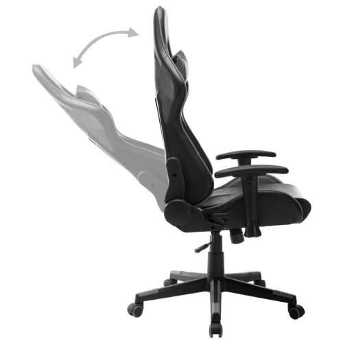 Igraća stolica od umjetne kože crno-siva Cijena