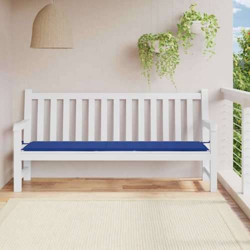 Jastuk za vrtnu klupu plavi 200x50x4 cm od tkanine Oxford - Kraljevski plava 200 x 50 x 3 cm 1 Cijena