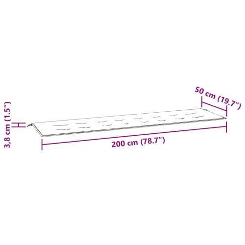 Jastuk za vrtnu klupu jarkozeleni 200x50x4 cm od tkanine Oxford - Svjetlozelena 200 x 50 x 3 cm 1 Cijena