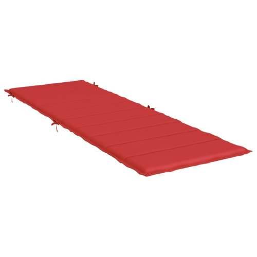 Jastuk za ležaljku crveni 186 x 58 x 3 cm od tkanine Oxford Cijena