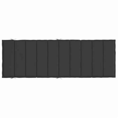 Jastuk za ležaljku crni 186x58x4 cm od tkanine Oxford - Crna 1 Cijena
