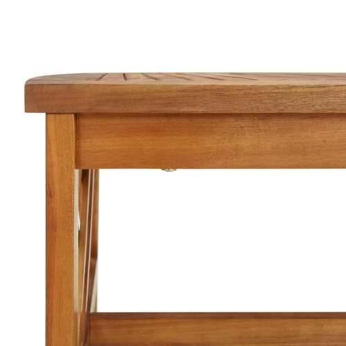 Stolić za kavu 102 x 50 x 43 cm od masivnog bagremovog drva Cijena
