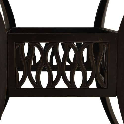 Vrtni stol brončani 90 x 90 x 73 cm od lijevanog aluminija Cijena