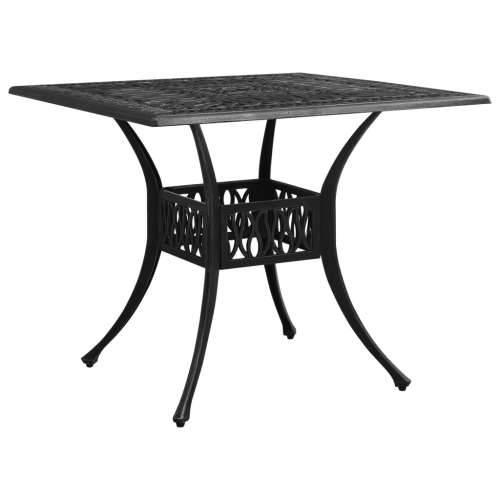 Vrtni stol crni 90 x 90 x 73 cm od lijevanog aluminija Cijena