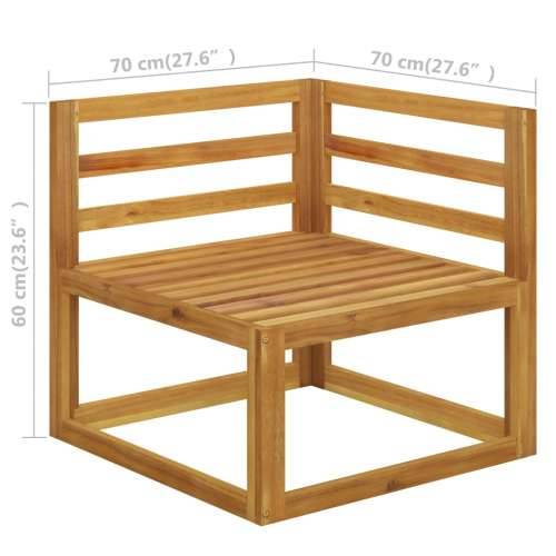 Modularna kutna sofa i krem bijeli jastuci bagremovo drvo - Krema 1 kutna sofa Cijena