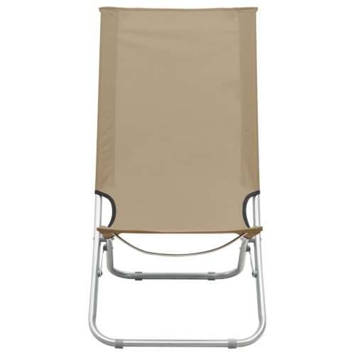 Sklopive stolice za plažu od tkanine 2 kom smeđe-sive Cijena