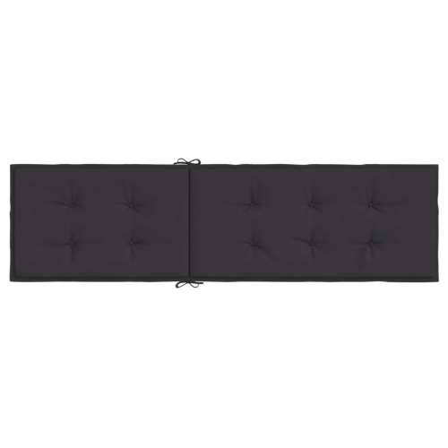 Jastuk za ležaljku crni (75 + 105) x 50 x 3 cm Cijena