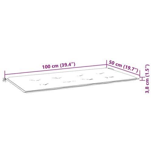 Jastuk za vrtnu klupu boja vina 100x50x4 cm tkanina Oxford - boja crnog vina 100 x 50 x 3 cm 1 Cijena