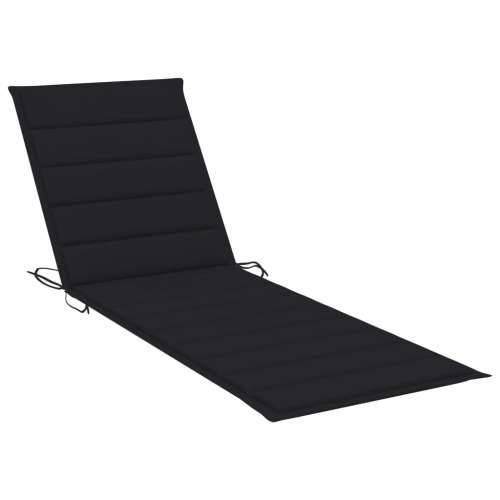 Jastuk za ležaljku za sunčanje crni 200 x 70 x 3 cm od tkanine Cijena