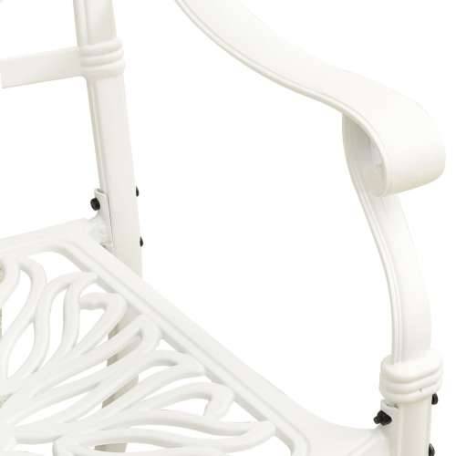 Vrtne stolice od lijevanog aluminija 2 kom bijele Cijena