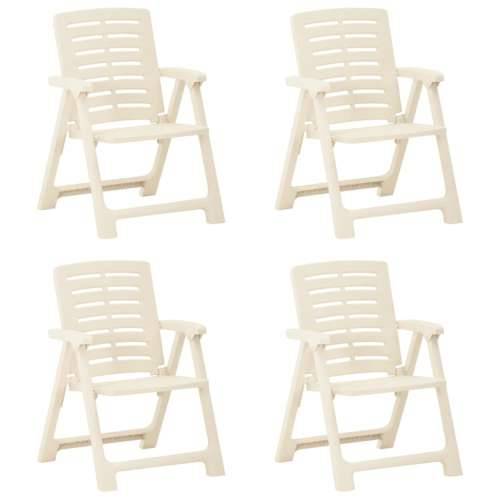 Vrtne stolice 4 kom plastične bijele