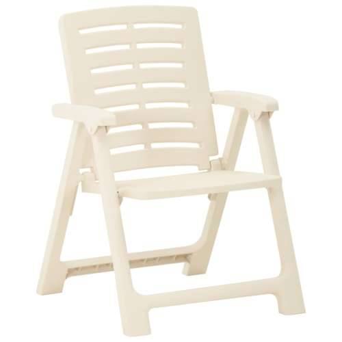 Vrtne stolice 4 kom plastične bijele Cijena