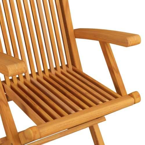9-dijelni sklopivi vrtni blagovaonski set od masivne tikovine - 160 x 80 x 75 cm S naslonom za ruke Ovalno 8 Cijena