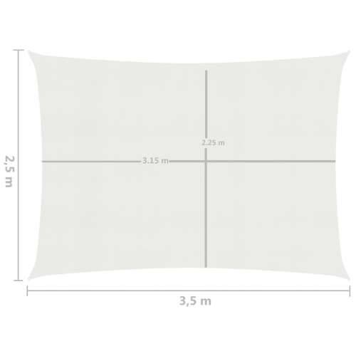 Jedro za zaštitu od sunca 160 g/m² bijelo 2,5 x 3,5 m HDPE - Bijela 2.5 x 3.5 m 1 Cijena