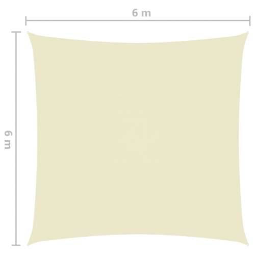 Jedro za zaštitu od sunca od tkanine četvrtasto 6 x 6 m krem - Krema 6 x 6 m 1 Cijena