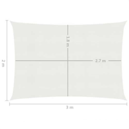 Jedro za zaštitu od sunca 160 g/m² bijelo 2 x 3 m HDPE - Bijela 2 x 3 m 1 Cijena