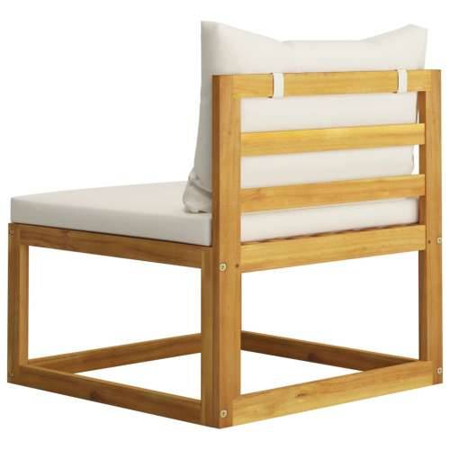 Modularna srednja sofa i krem bijeli jastuci bagremovo drvo - Krema 1 srednja sofa Cijena
