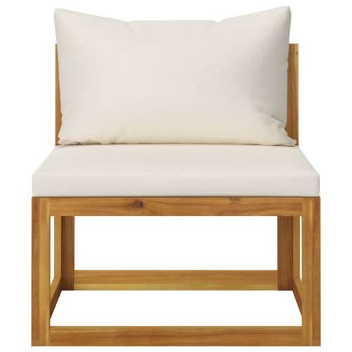 Modularna srednja sofa i krem bijeli jastuci bagremovo drvo Cijena