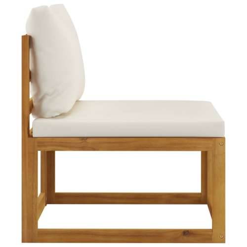 Modularna srednja sofa i krem bijeli jastuci bagremovo drvo Cijena