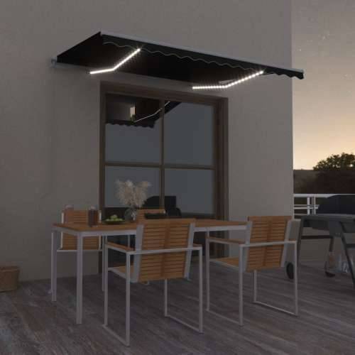 Tenda na ručno uvlačenje s LED svjetlima 350 x 250 cm antracit - Antracit 350 x 250 cm 1 Cijena