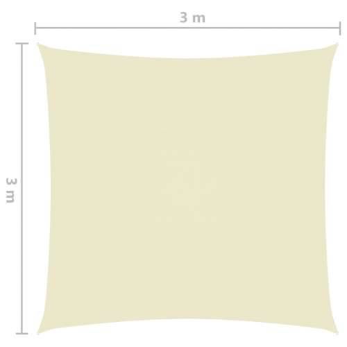 Jedro za zaštitu od sunca od tkanine četvrtasto 3 x 3 m krem Cijena