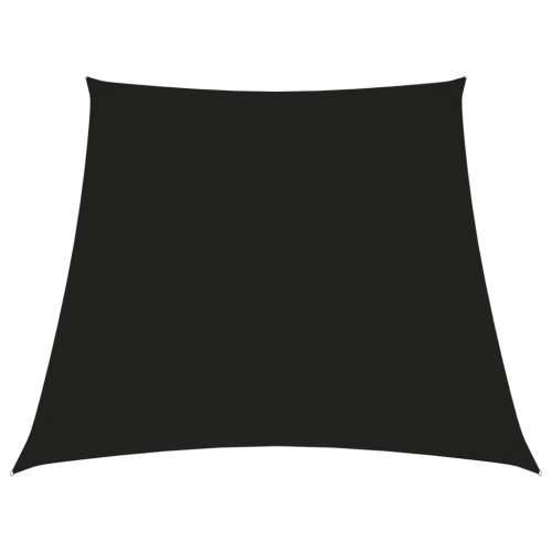 Jedro za zaštitu od sunca od tkanine trapezno 4/5 x 4 m crno