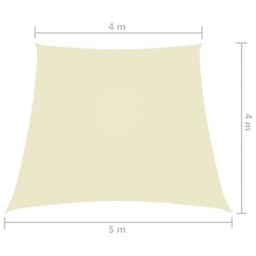 Jedro za zaštitu od sunca od tkanine trapezno 4/5 x 4 m krem Cijena