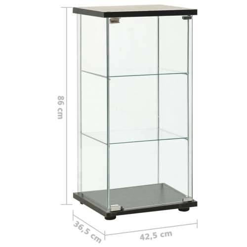 Ormarić za pohranu od kaljenog stakla crni - Crna 42.5 x 36.5 x 86 cm 1 Cijena