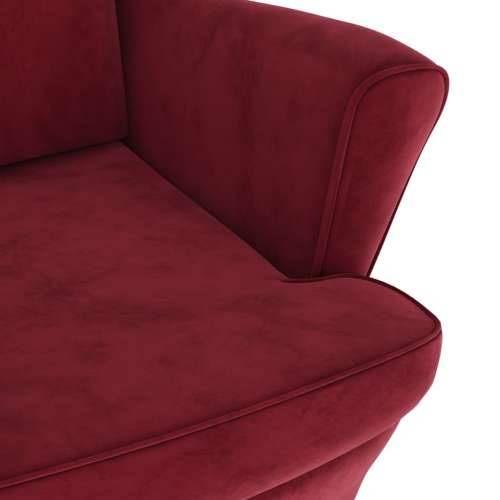 Fotelja od baršuna crvena boja vina Cijena