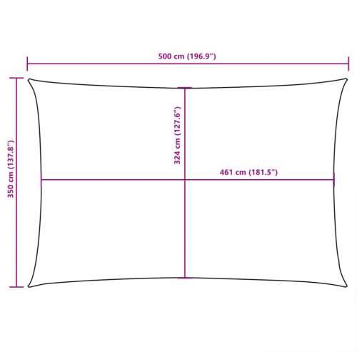 Jedro za zaštitu od sunca od tkanine pravokutno 3,5 x 5 m krem - Krema 3.5 x 5 m 1 Cijena