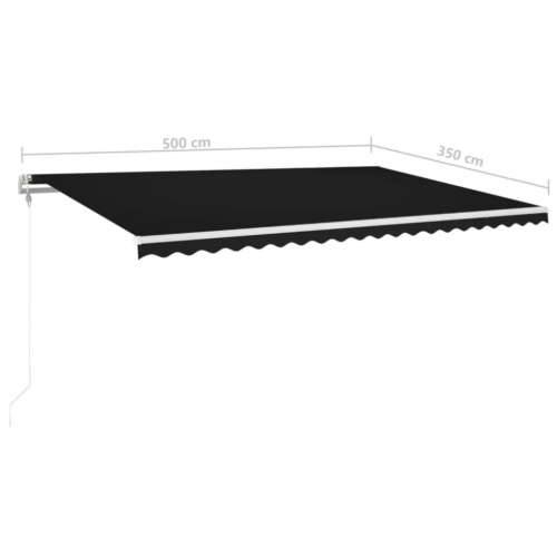 Tenda na automatsko uvlačenje 500 x 350 cm antracit - Antracit 500 x 350 cm 1 Cijena