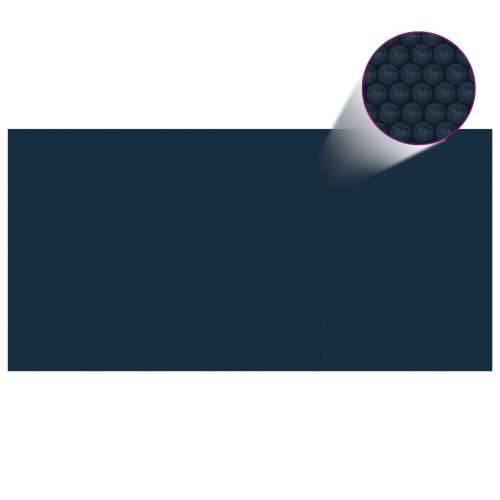 Plutajući PE solarni pokrov za bazen 732 x 366 cm crno-plavi Cijena