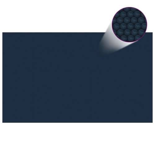 Plutajući PE solarni pokrov za bazen 1000 x 600 cm crno-plavi Cijena