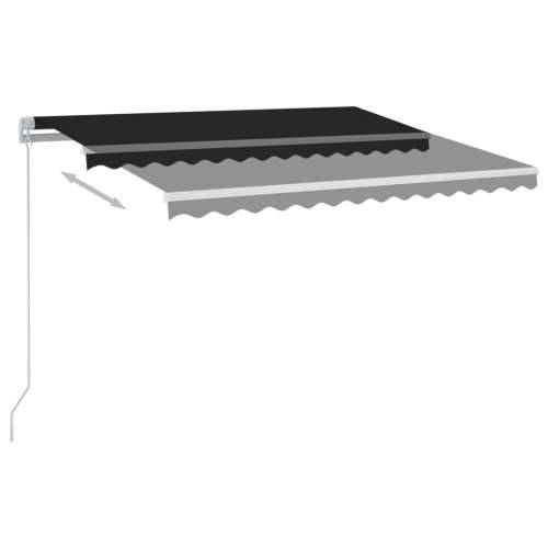 Tenda na ručno uvlačenje s LED svjetlima 300 x 250 cm antracit - Antracit 300 x 250 cm 1 Cijena