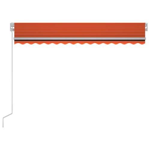 Tenda na ručno uvlačenje LED 300 x 250 cm narančasto-smeđa - Šareni 300 x 250 cm 1 Cijena