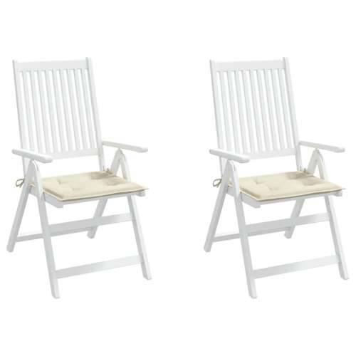 Jastuci za vrtne stolice 2 kom krem 40x40x4 cm od tkanine - Krema 40 x 40 x 3 cm 2 Cijena