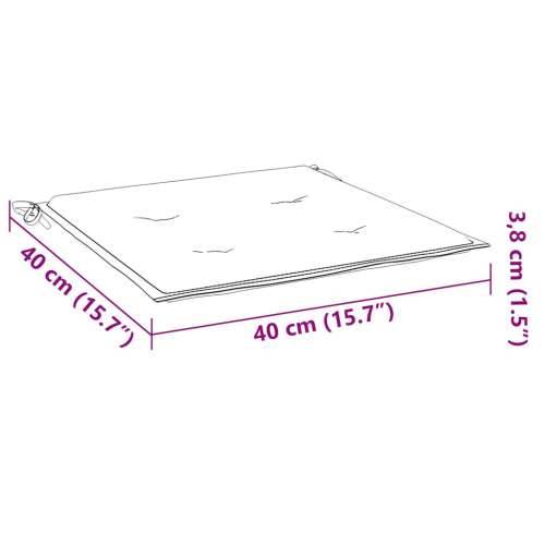 Jastuci za vrtne stolice 2 kom krem 40x40x4 cm od tkanine - Krema 40 x 40 x 3 cm 2 Cijena