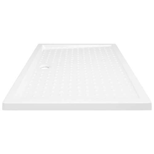Podloga za tuširanje s točkicama bijela 80 x 120 x 4 cm ABS - 80 x 120 x 4 cm Cijena