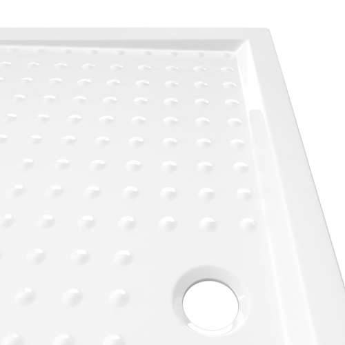 Podloga za tuširanje s točkicama bijela 80 x 120 x 4 cm ABS - 80 x 120 x 4 cm Cijena