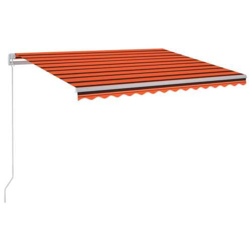 Tenda na ručno uvlačenje LED 350 x 250 cm narančasto-smeđa - Šareni 350 x 250 cm 1 Cijena